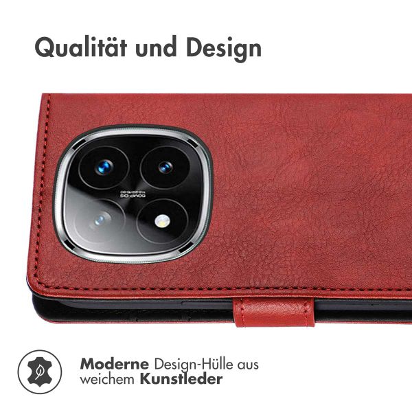 imoshion Luxuriöse Klapphülle Xiaomi Redmi Note 14 Pro (5G) - Rot