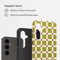 Selencia Vivid Back Cover Samsung Galaxy S24 FE - Check This Olive