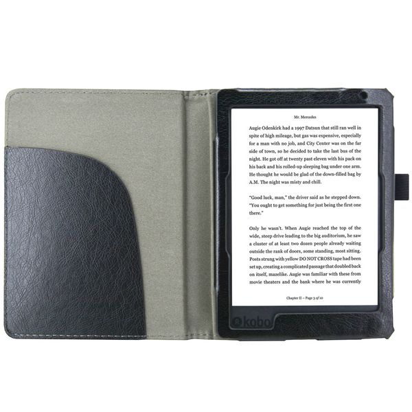 imoshion Luxuriöse Uni-Klapphülle für das Kobo Aura Edition 2 - Schwarz