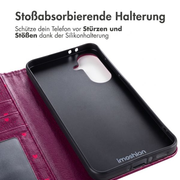 imoshion Design Klapphülle Samsung Galaxy A57 (5G) - Crush Check Coral Dust
