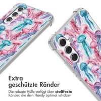 imoshion Design Hülle mit Band Samsung Galaxy A54 (5G) - Jellyfish Watercolor