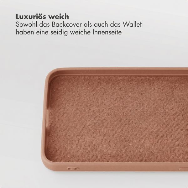 Selencia Olyn Abnehmbare Bookcase mit MagSafe Samsung Galaxy A57 (5G) - Braun