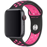 Apple Nike Sport Armband für das  Apple Watch Series 1 t/m 11 / SE / Ultra (44/45/46/49 mm) - Black / Pink Blast