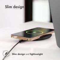 Accezz Qi Soft Touch Wireless Charger für das Samsung Galaxy S20 - Kabelloses Ladegerät - 10 Watt - Schwarz