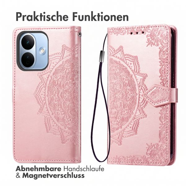 imoshion Mandala Klapphülle Xiaomi Redmi Note 17 Pro - Rose Gold