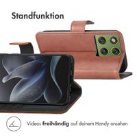 imoshion Luxuriöse Klapphülle Motorola Edge 70 - Braun