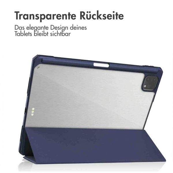 imoshion Trifold Hardcase Klapphülle Apple iPad Pro 11 (2022 / 2021 / 2020 / 2018) - Dunkelblau