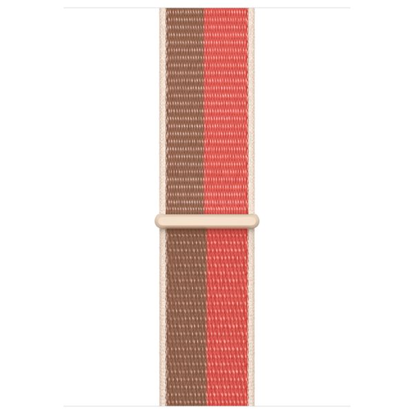 Apple Sport Loop Armband für das  Apple Watch Series 1 t/m 11 / SE / Ultra (44/45/46/49 mm) - Pink Pomelo/Tan