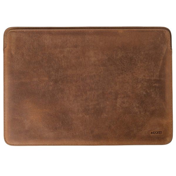 Accezz Leather Laptop Hülle MacBook 13 Zoll - Laptop Sleeve - Cognac