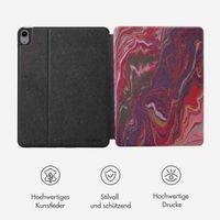 Selencia Vivid Klapphülle Apple iPad Air 11 Zoll (2025) M3 / (2024) M2 / Air 5 (2022) / Air 4 (2020) - Marble Plum