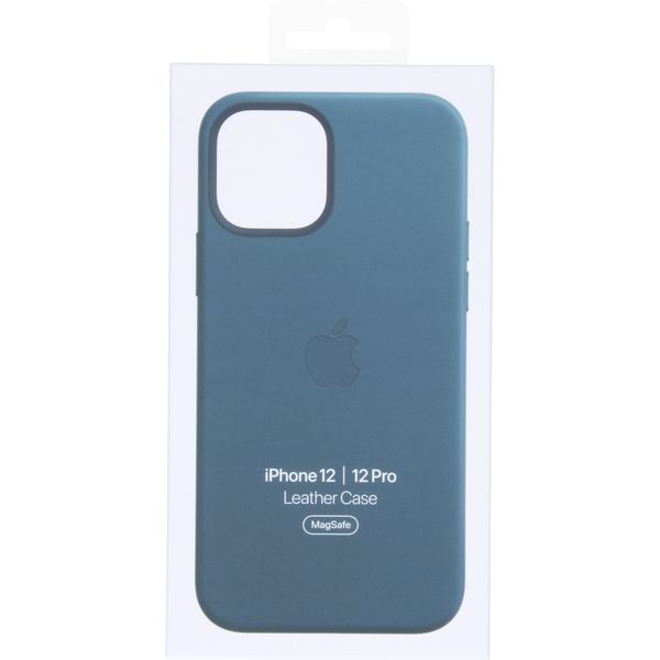 Apple Leder-Case MagSafe für das Apple iPhone 12 (Pro) - Baltic Blue