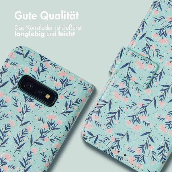 imoshion ﻿Design Klapphülle für das Samsung Galaxy S10e - Blue Flowers