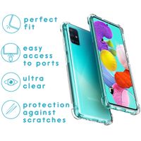 imoshion Anti-Shock Backcover + Premium Screen Protector Galaxy A51