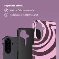 Selencia Vivid Back Cover Samsung Galaxy A57 (5G) - Wavy Swirl Pink Plum