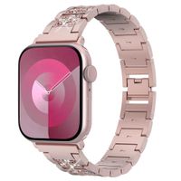 Selencia Sparkle Armband für das  Apple Watch Series 1 t/m 9 / SE (38/40/41 mm) | Series 10 / 11 (42 mm) - Rosa