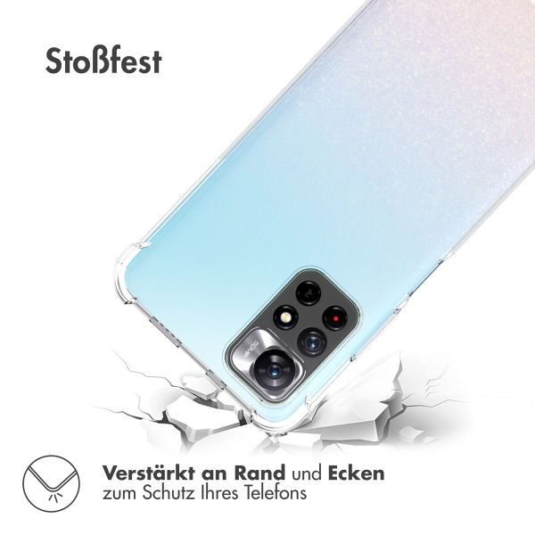 imoshion Shockproof Case für das Xiaomi Redmi Note 11 (4G) / Note 11S (4G) - Transparent