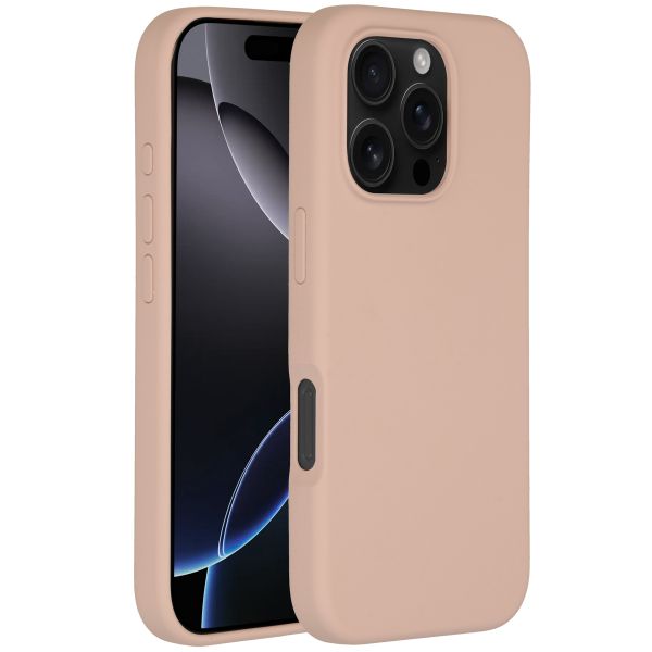 Accezz Liquid Silikoncase mit MagSafe für das iPhone 16 Pro - Rosa