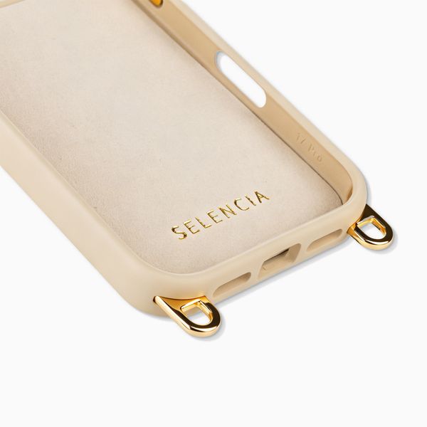Selencia Rivièra Backcover mit MagSafe mit abnehmbaren Haken Apple iPhone 17 Pro Max - Milky Latte