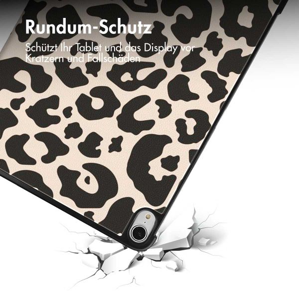 imoshion Design Trifold Klapphülle für das iPad Air 13 Zoll (2024) M2 - Leopard