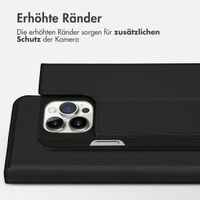 Accezz Premium Leather Slim Klapphülle Apple iPhone 13 Pro Max - Schwarz