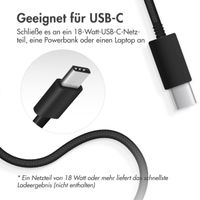 Accezz Wireless Charger USB-C | Drahtloses MagSafe- und Qi2-Ladegerät - 1 Meter - Schwarz