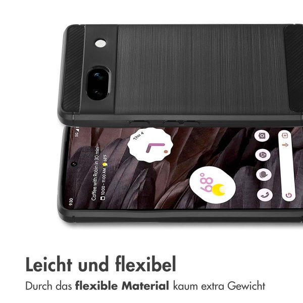 imoshion Brushed Back Cover für das Google Pixel 7a - Schwarz