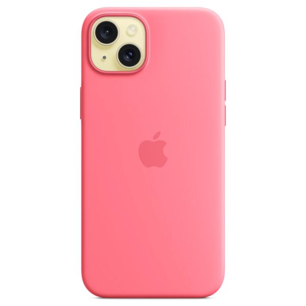 Apple Silikon-Case MagSafe für das iPhone 15 Plus - Rosa