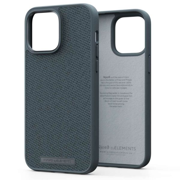 Njorð Collections Fabric Case für das Apple iPhone 14 Pro Max - Dark Grey