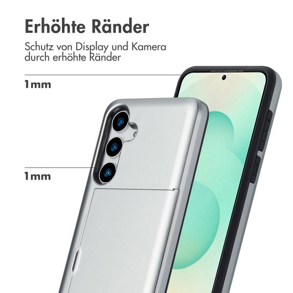 imoshion Backcover mit Kartenfach Samsung Galaxy S25 Plus - Grau