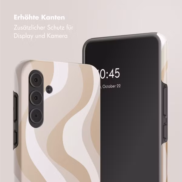 Selencia Vivid Back Cover Samsung Galaxy A55 - Desert Waves Beige