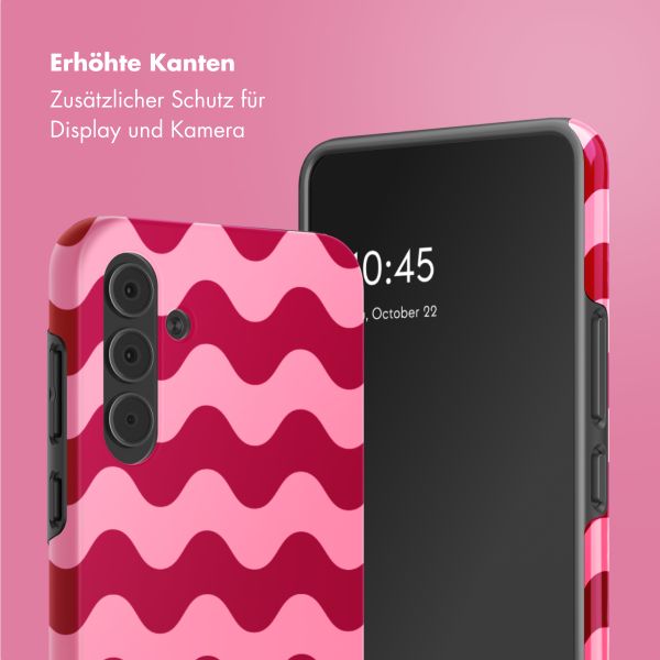 Selencia Vivid Tough Back Cover für das Samsung Galaxy A55 - Wave Vibes Lipstick