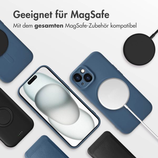 imoshion Color Back Cover mit MagSafe Apple iPhone 15 - Dunkelblau