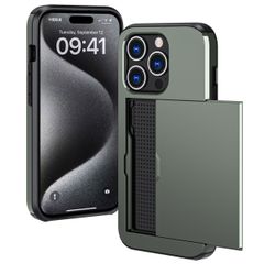 imoshion Backcover mit Kartenfach Apple iPhone 15 Pro - Dunkelgrün