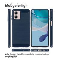 imoshion Brushed Back Cover Motorola Moto G53 - Dunkelblau