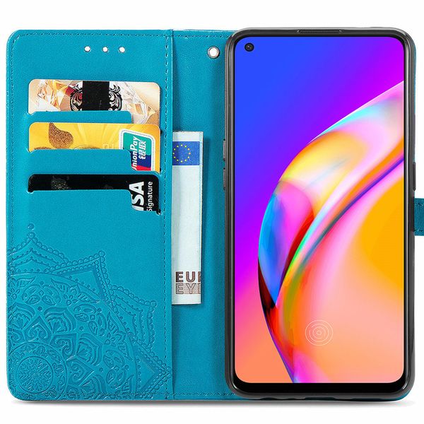 imoshion Mandala Klapphülle Oppo A94 (5G) - Türkis