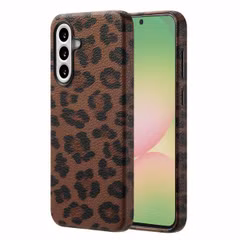 Selencia Sabi Backcover Leopardenmuster mit MagSafe Samsung Galaxy A56 - Mocha Brown