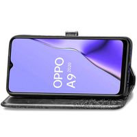 Mandala Klapphülle Oppo A5 (2020) / A9 (2020) - Schwarz