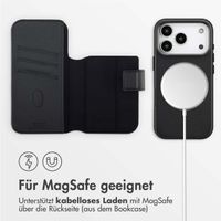 Accezz 2-in-1 Klapphülle aus Leder mit MagSafe Apple iPhone 17 Pro - Onyx Black