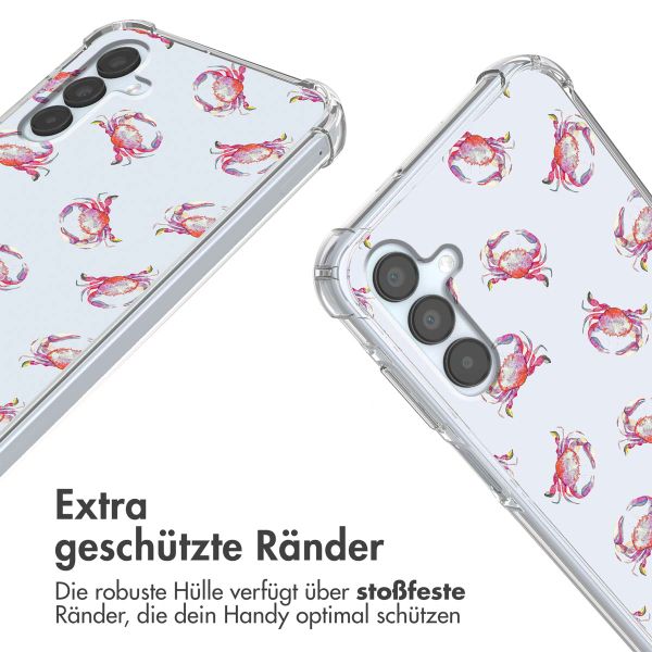 imoshion Design Hülle mit Band Samsung Galaxy A15 (5G/4G) - Crab Watercolor
