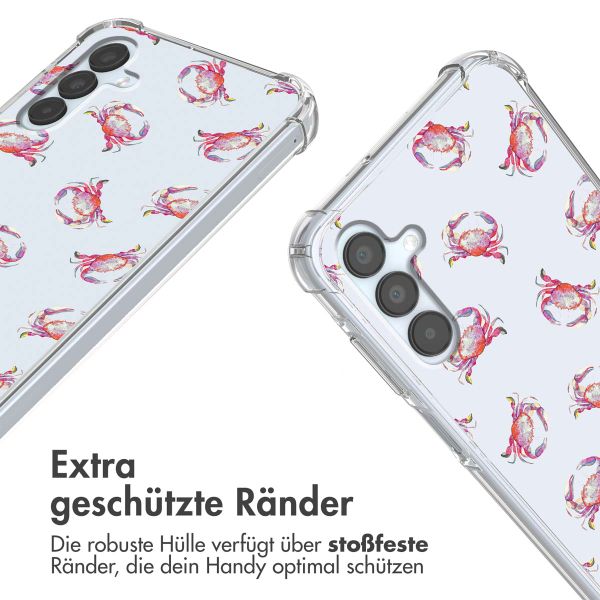 imoshion Design Hülle mit Band für das Samsung Galaxy A15 (5G/4G) - Crab Watercolor