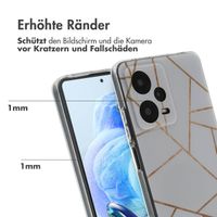 imoshion Design Hülle für das Xiaomi Redmi Note 12 Pro - White Graphic