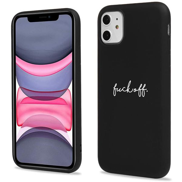 imoshion Design Hülle iPhone 11 - Fuck Off - Schwarz