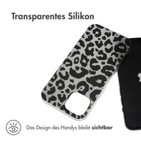 imoshion Design Hülle für das iPhone 15 - Leopard / Schwarz