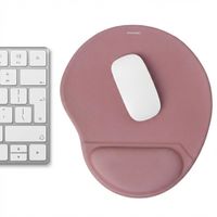 imoshion Ergonomisches Mauspad - Mauspad mit Handgelenkstütze - 30 x 25 cm - Altrosa