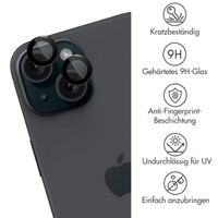 imoshion 2er-Pack Objektivschutz für Kamera für das Apple iPhone 15 / 15 Plus - Black
