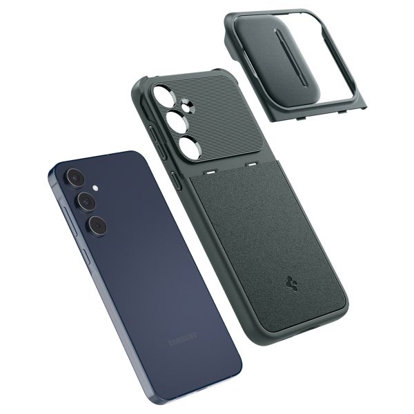 Spigen Optik Armor Kameraschieber für das Samsung Galaxy A55 - Abyss Green