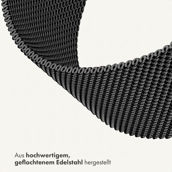 imoshion Mailändische Magnetarmband für Apple Watch | 38/40/41/42 mm - Schwarz