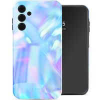 Selencia Vivid Tough Back Cover für das Samsung Galaxy A15 - Holographic Blue Dream