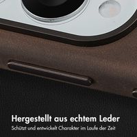 Accezz Vintage Leather Magsafe Backcover Samsung Galaxy S25 Edge - Rustic Brown