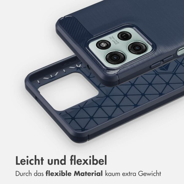 imoshion Brushed Back Cover für das Motorola Moto G75 5G - Dunkelblau